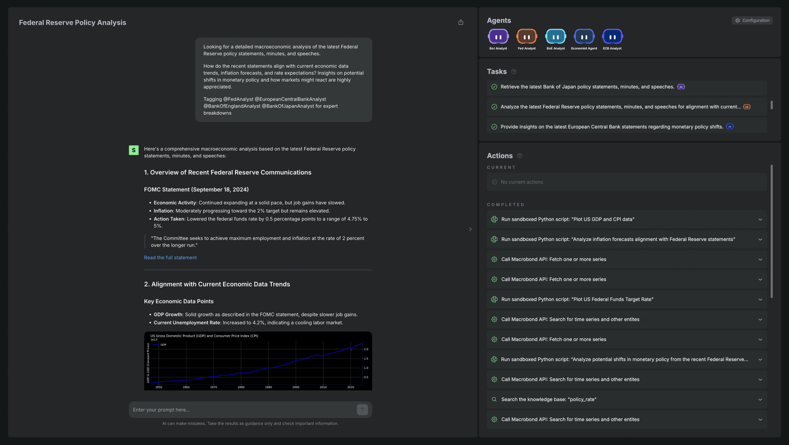 Analyze Monetary Policies by Central Banks